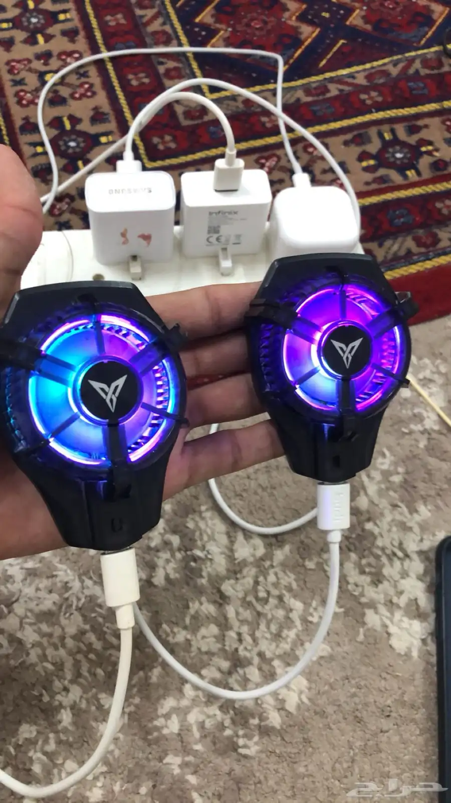 مروحة تبريد جوال 0