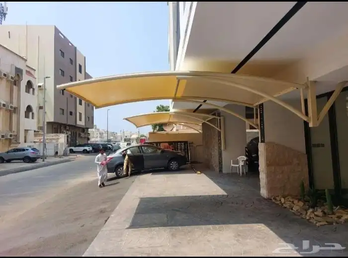 مظلات سيارات فرنسية مظلات وسواتر مظلات هرمي مظلات جده 6
