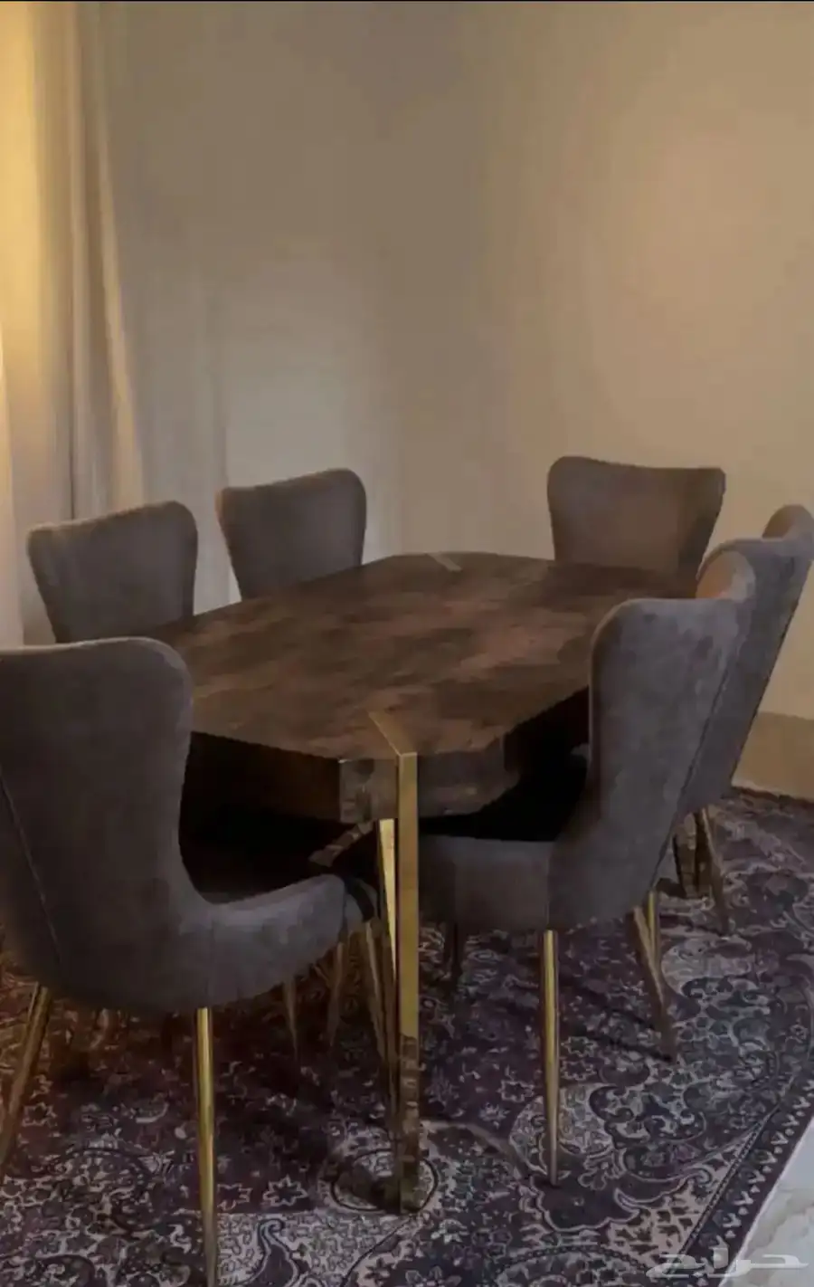 طاولة طعام 6 كراسي 0