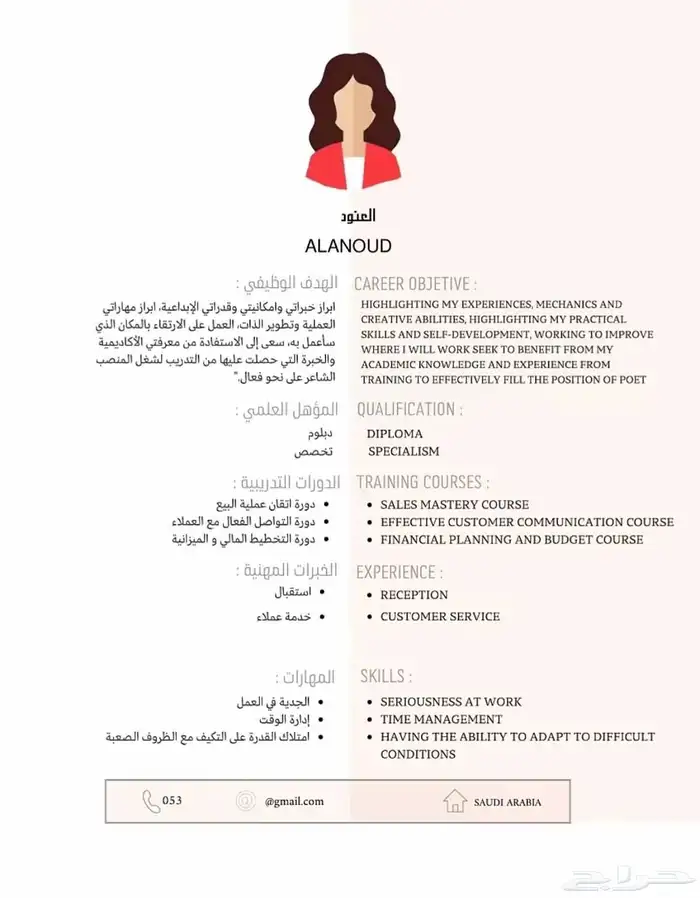 سيرة ذاتية احترافية او بنظام ats 2