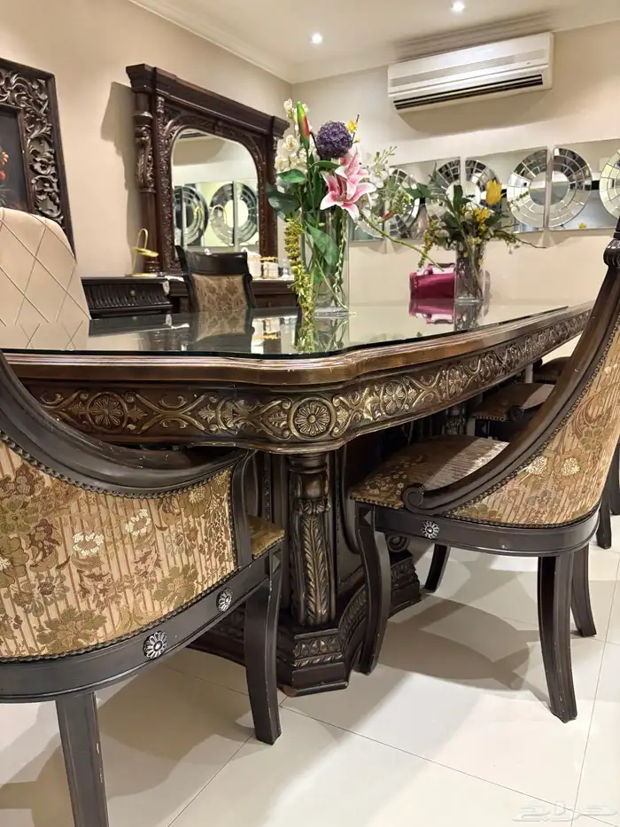 طاولة طعام طول 3 امتار 7