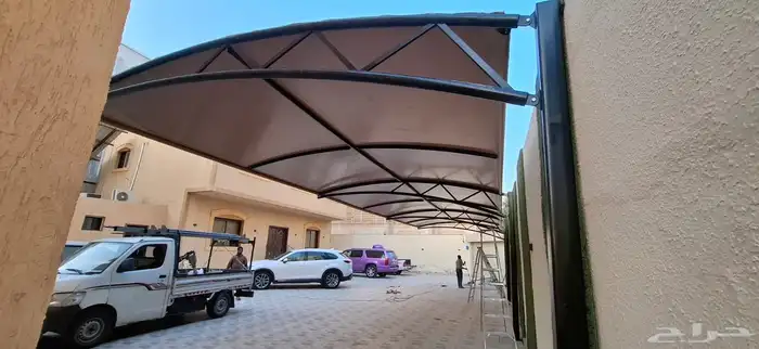 مظلات سيارات فرنسية مظلات وسواتر مظلات هرمي مظلات جده 7