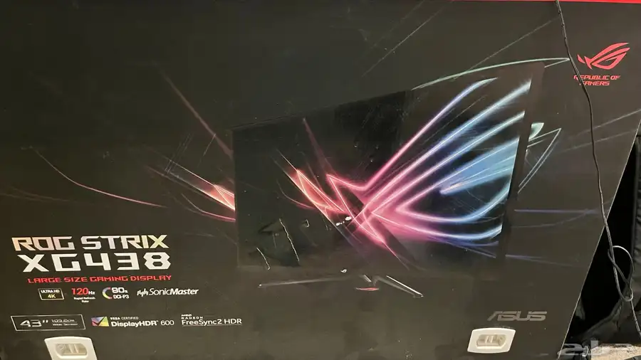 شاشة asus rog 438 0