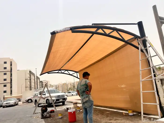 مظلات سيارات فرنسية مظلات وسواتر مظلات هرمي مظلات جده 8