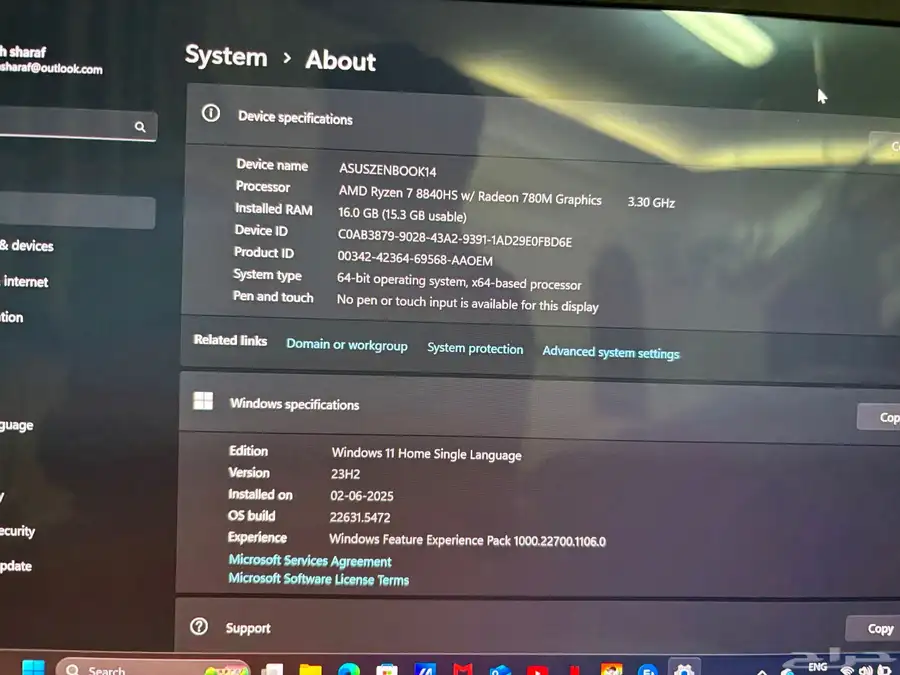 Asus zenbook 14 OLED Ryzen 7 4