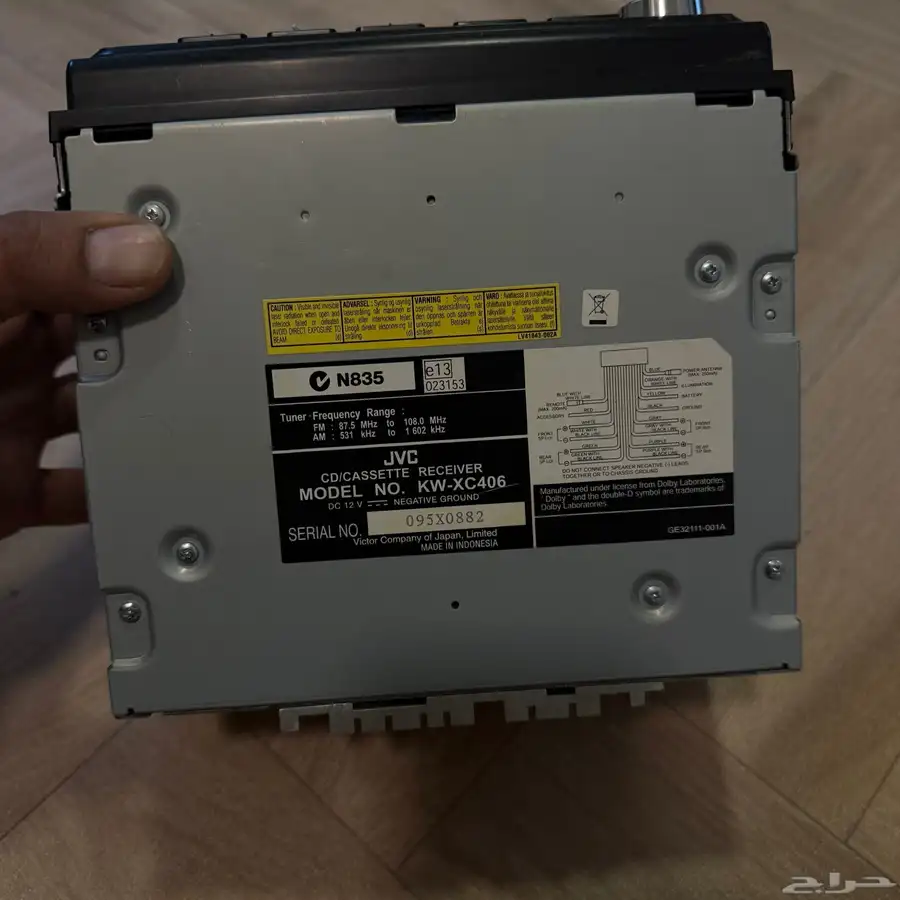 مسجل jvc سيدي وكاسيت اخو الجديد كل شي شغال 4