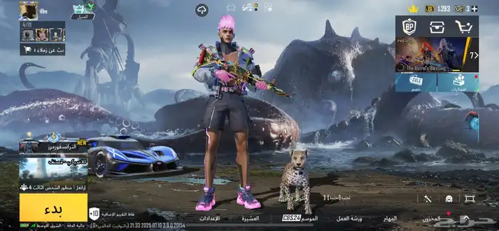 حساب ببجي 8 اسلحه ماكس وواحد لفل 6 0
