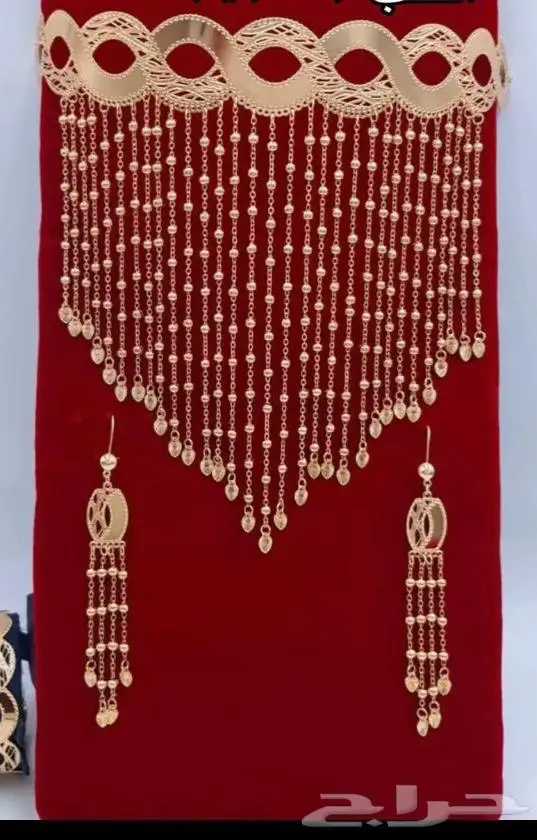 طقم مطلي ذهب 1