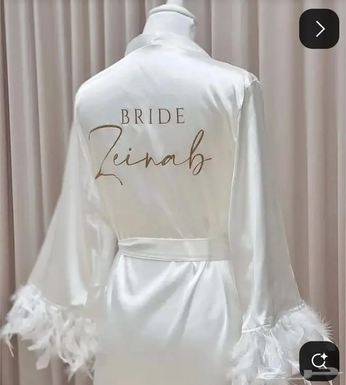 تفصيل وخياطة روب العروسة ساتان 2