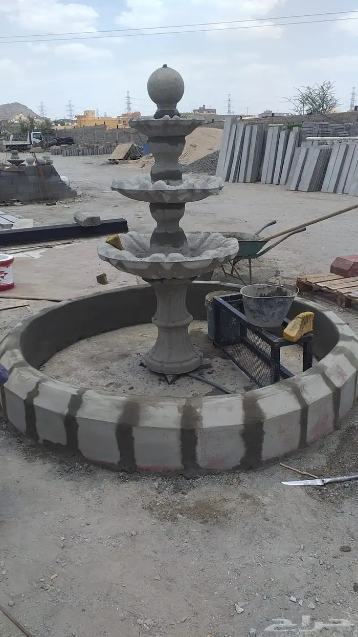 صبات خرسان سفتي درابزين بلدورة بلاط ارضيات قواعد اعمدة انارة 22