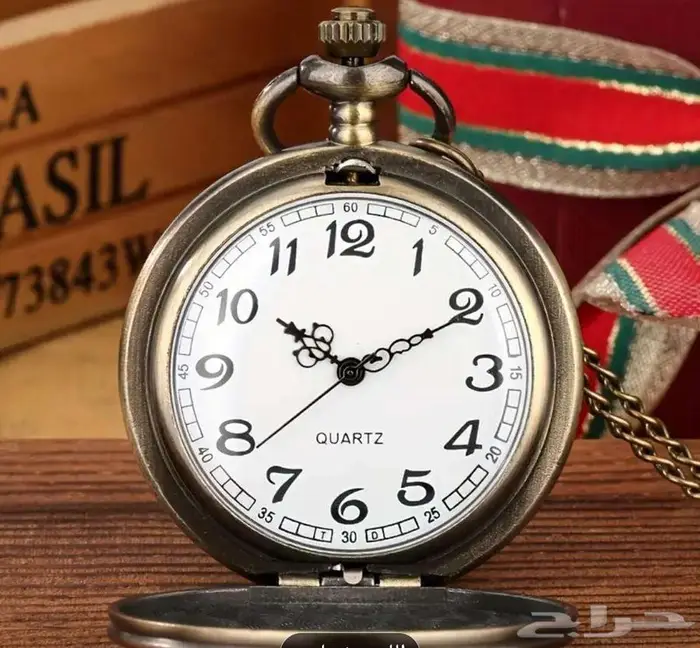 ساعةجيب كلاسك شكل قديم هدية(كبار السن)تحفة جديدةكوارتز تراث 5