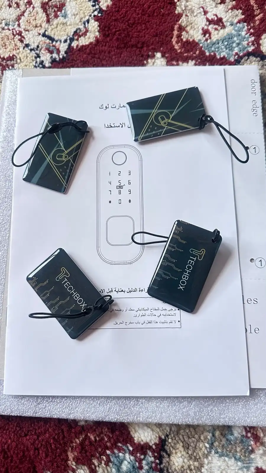 قفل الباب الذكي خارجي 4