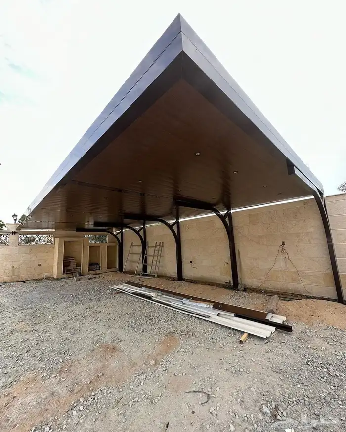 مظلات بديل خشب   سواتر حديد 1