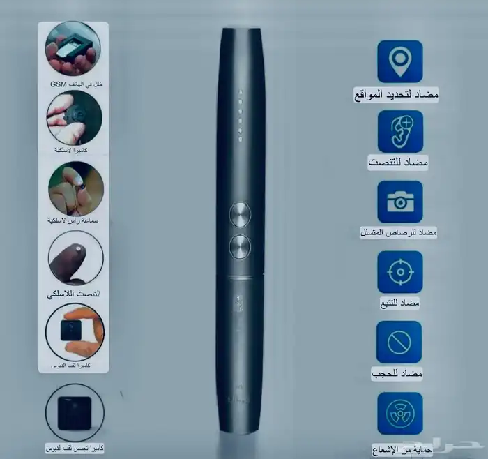 مستشعر وكاشف الكاميرات المخيفة وأجهزة التنصت والتعقب 1