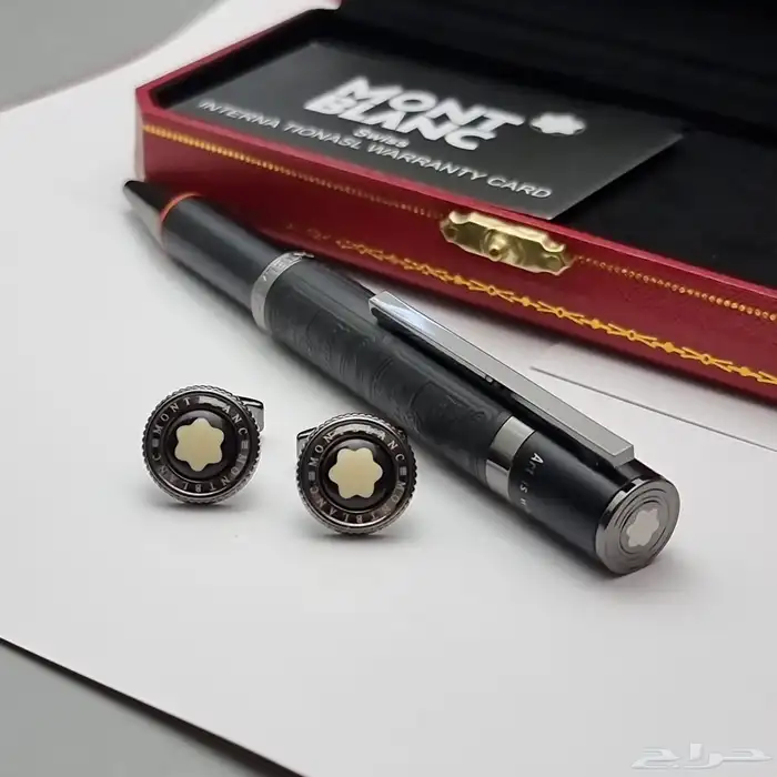 قلم وكبك مونت بلانك 8