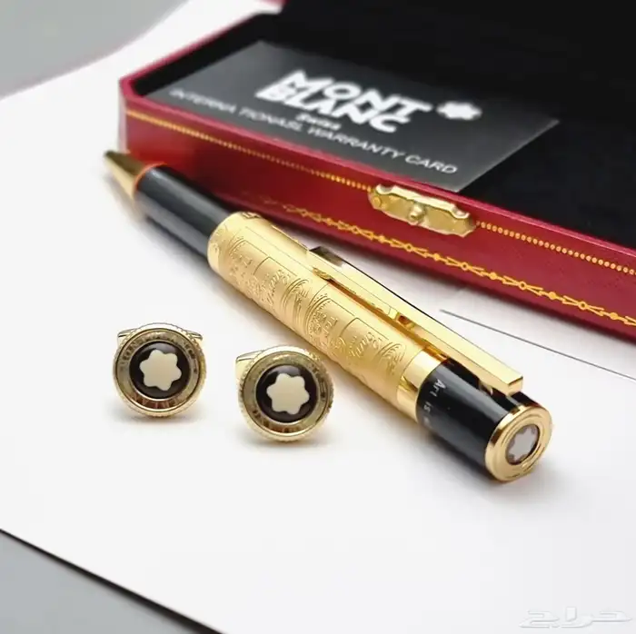 قلم وكبك مونت بلانك 7