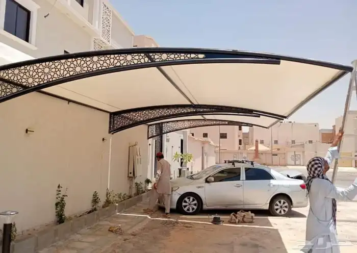 مظلات بديل خشب   سواتر حديد 11