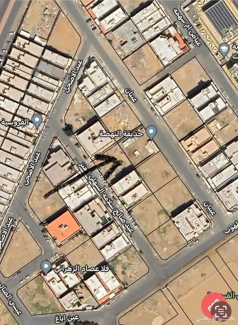 ارض سكنية مميزة للبيع جدة. حي الفروسية ب 2