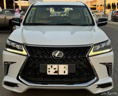 لكزس 2019 LX570 ابيض داخل بيج سعودي 6