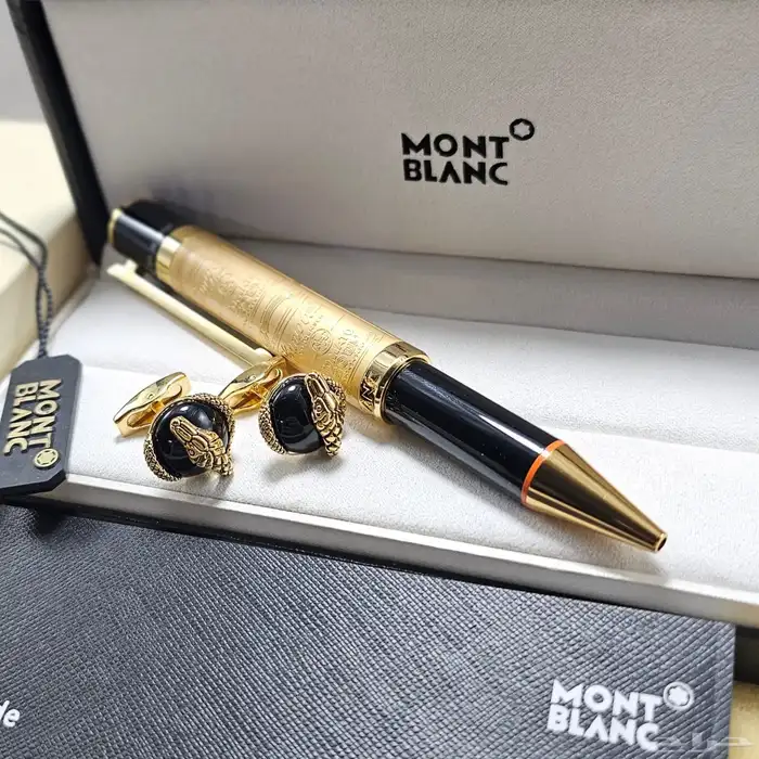 قلم وكبك مونت بلانك 4