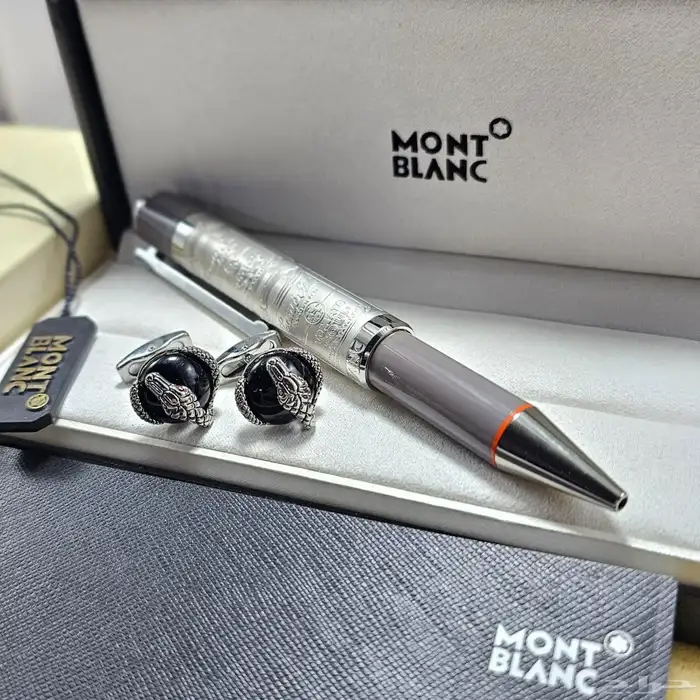 قلم وكبك مونت بلانك 3