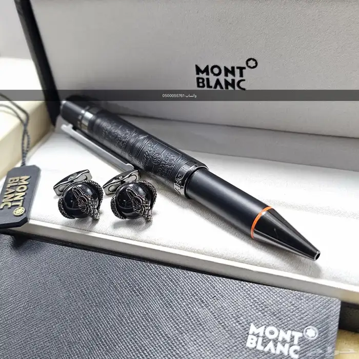 قلم وكبك مونت بلانك 0