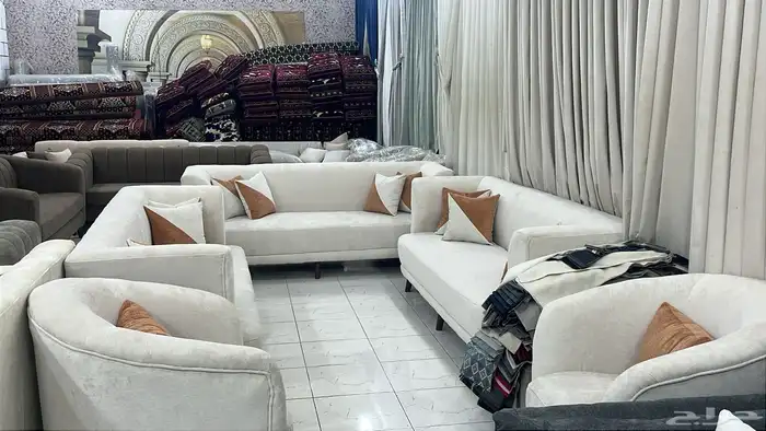 اطقم كنب تفصيل و جاهز على حسب الطلب جديده و بضمان 8