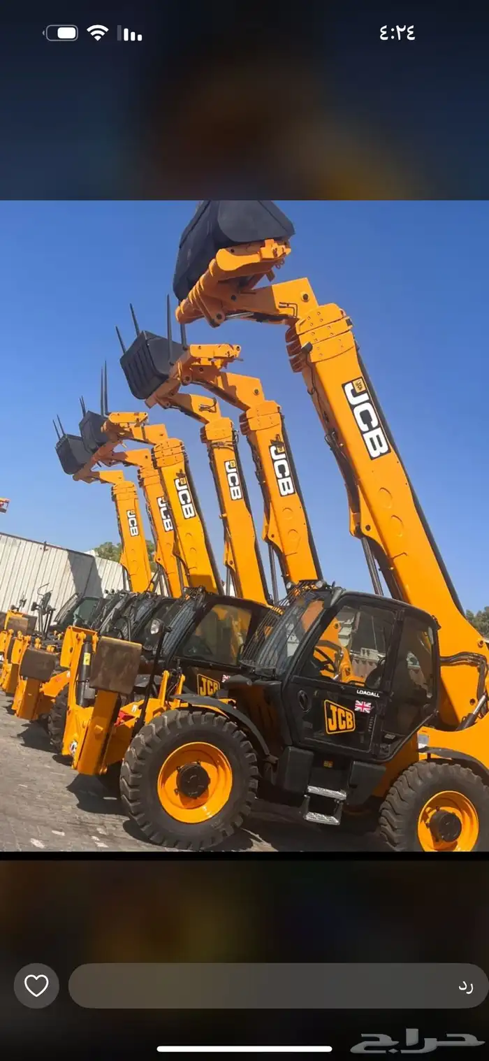 للايجار JCB رافعه شوكيه وباكت تلسكوبية اجار شهري يومي سنوي 8