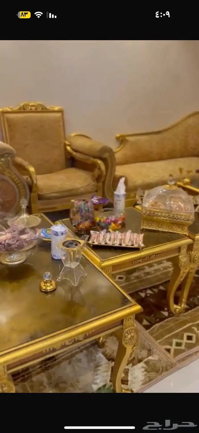 طقمين كنب صاله مع الطاولات 3