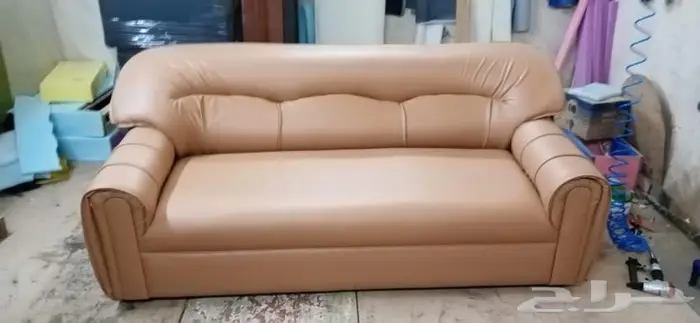 فخم كنب جلد مريحة و مع زمان سعر رخيص موقع جده 1