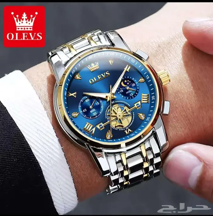 OLEVS ساعة للرجال فاخرة متعددة أفضل ساعة كوارتز رجالية 1