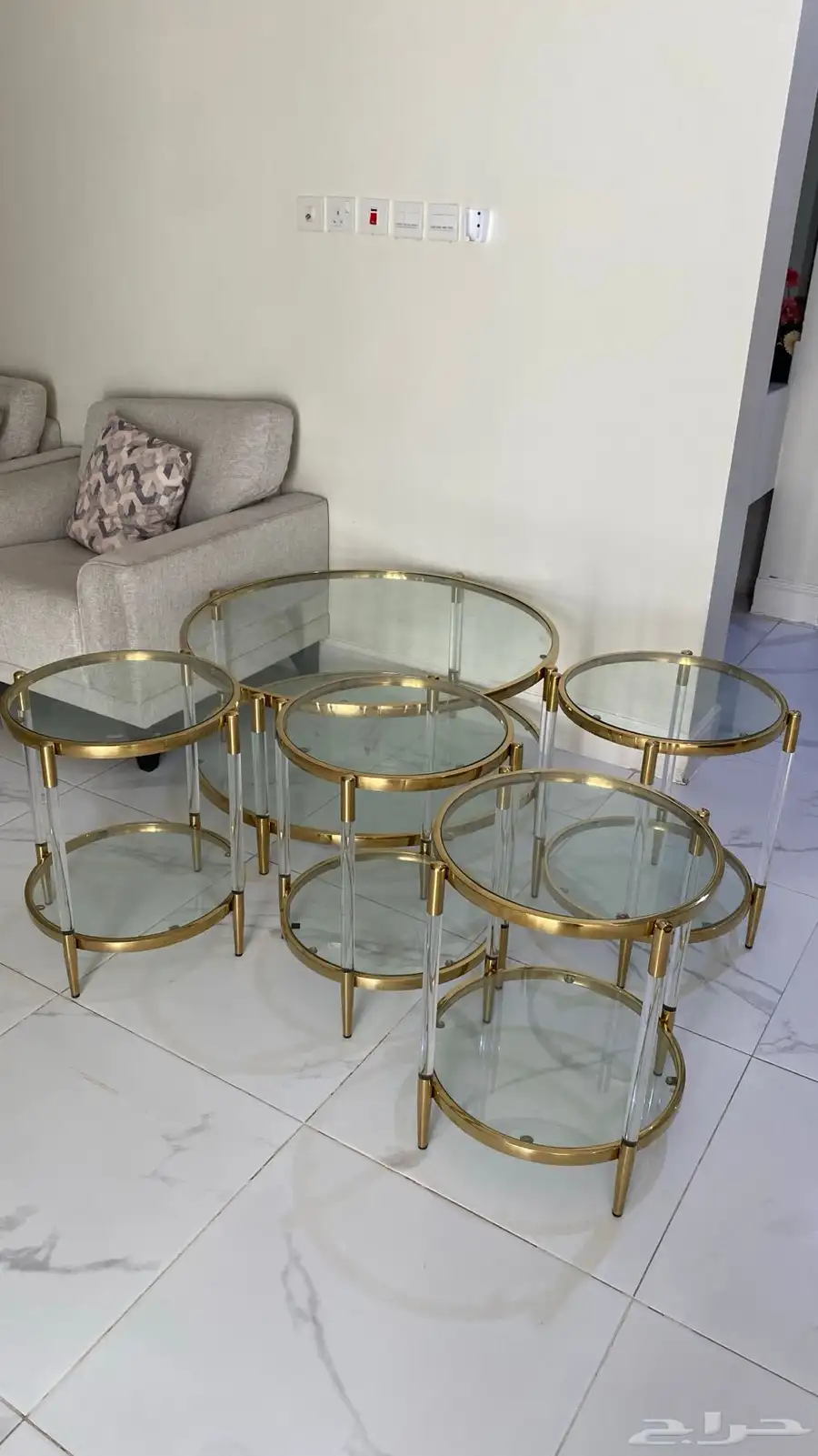 طاولة قهوة أربعة خدمة 1