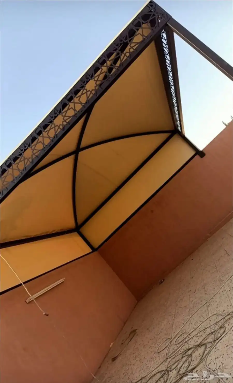 مظلات وسواتر وجميع أعمال الحداده 8