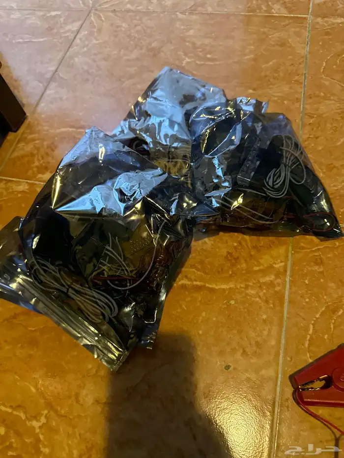 ليد فلاش سفتي احمر وازرق للدراجات الناريه 2