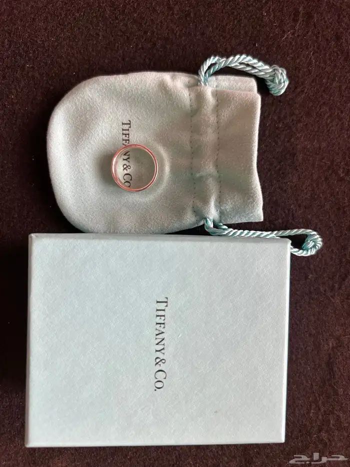 خاتم فضة من شركة تيفني اصلي Tiffany Co دبلة 2