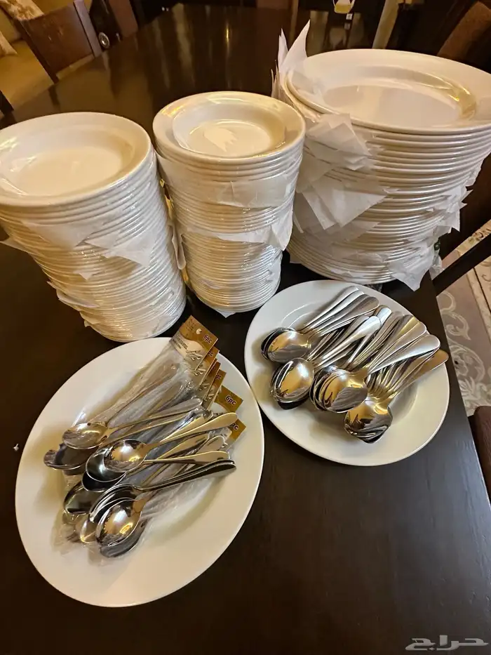تأجير صحون غرف وصحون حلى وملاعق كبيرة وصغيرة في مكة 1