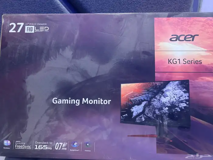 شاشه Acer 165 هيرتز 0.7ms 2