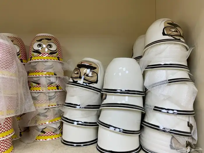 تحف فخاريه طقم وكاسات تجنن للتقديم علب هديه 5