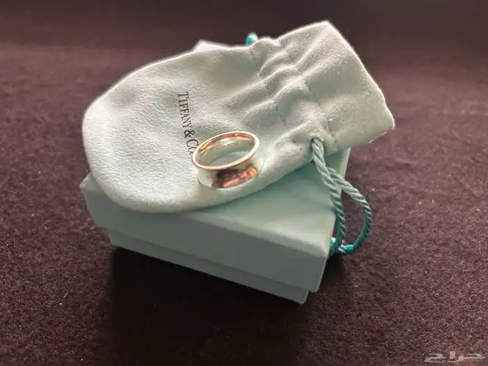 خاتم فضة من شركة تيفني اصلي Tiffany Co دبلة 0