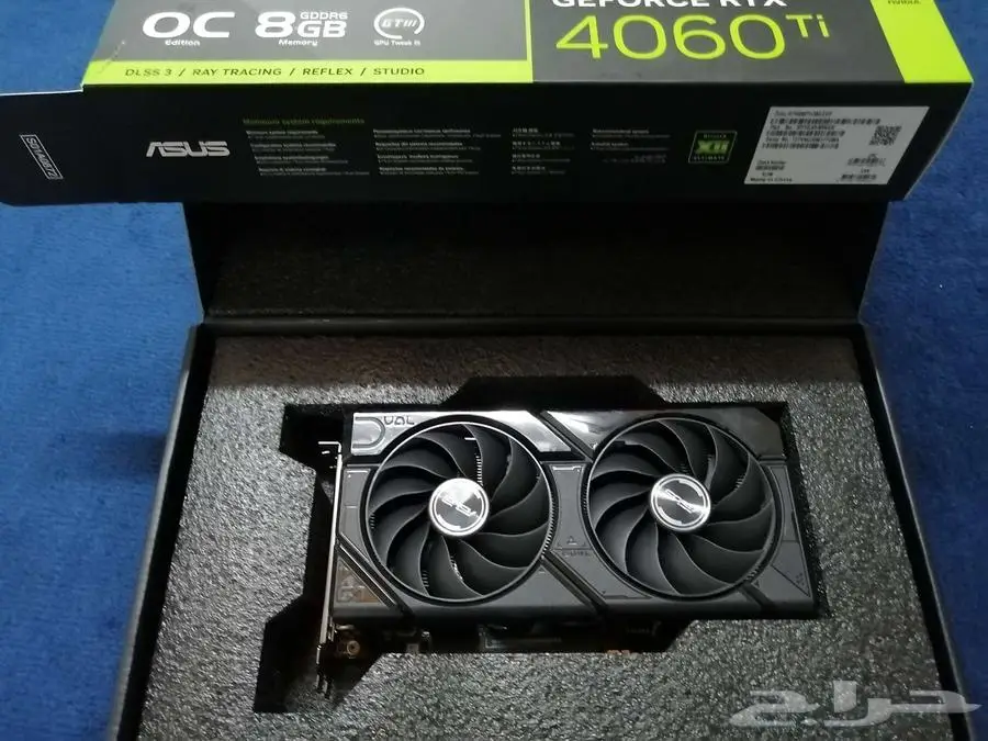 كرت شاشه asus rtx 4060 ti dual 8gb oc 5