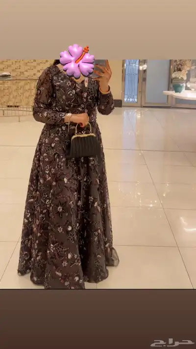 فستان سهرة يلبس مقاس m   38 0
