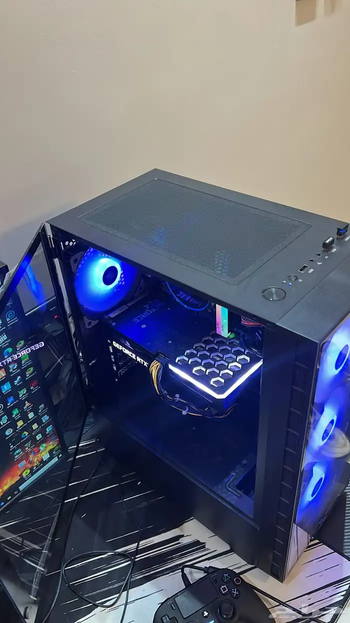 للبيع بي سي 3060Ti مع ملحقاته شبه جديد 1