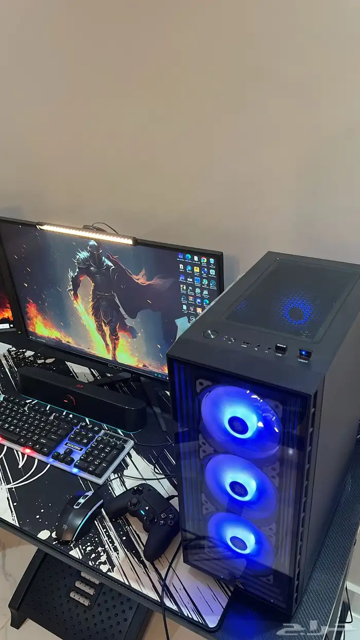 للبيع بي سي 3060Ti مع ملحقاته شبه جديد 5