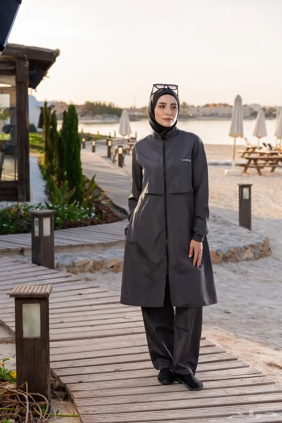 ملابس سباحة شرعية اسلامية فضفاضة للمحجبات 5