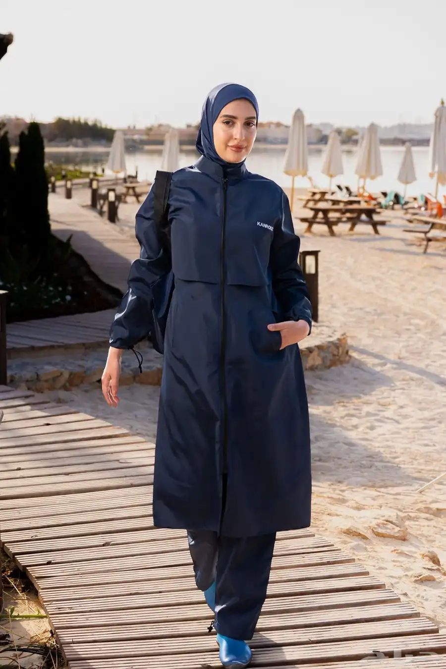 ملابس سباحة شرعية اسلامية فضفاضة للمحجبات 0