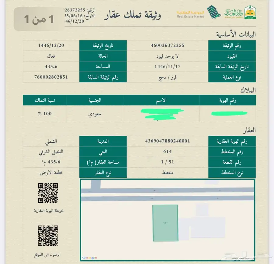 ارض وسط الشملي حائل ب40 الف وسط خدمات 1