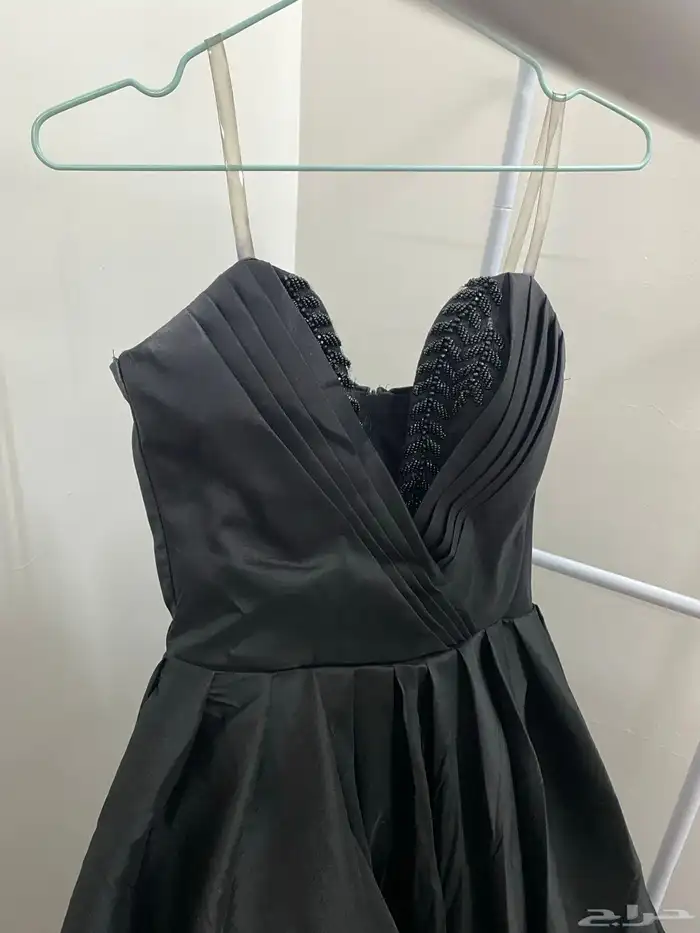 فستان سهره اسود طويل لبسه وحده يلبس اكس سمول 180 1