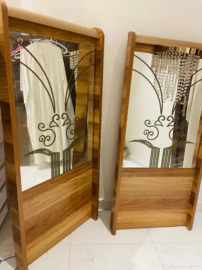 mirror with wooden board   light 2