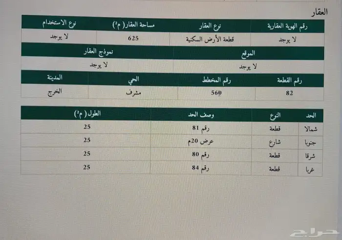 استراحه للبيع مخطط560 حي مشرف الخرج 2