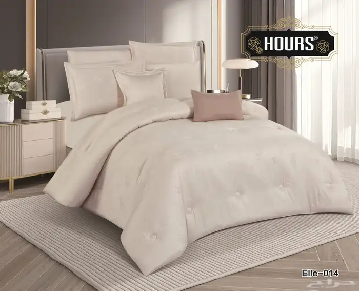 مفرش نفرين 8قطع صيفي فاخر حرير من أشهر الماركات العالميه 3